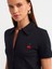 31006 Polo Yaka Nakış Detaylı Tshirt-Siyah 4