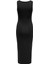 O Yaka Düz Siyah Standart Kadın Elbise Onlea S/l Long Slıt Dress Jrs Now 2