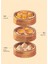 Dim Sum Aksonometrik Tablo Ahşap Poster Dekoratif 1