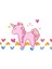 Pembe Unicorn Sevimli Efsanevi Hayvan Tablo Ahşap Poster Dekoratif 1
