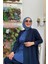 Kimono Bel Lastikli Pantolon Takım 8560 Lacivert 4