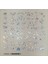 Hologram Gümüş Yaldız Tırnak Dövmesi, Tırnak Tattoo, Nail Art, Tırnak Sticker 1