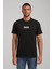 Bisiklet Yaka Siyah Slim Fit Tişört 24SSM20283 1