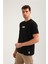 Bisiklet Yaka Siyah Slim Fit Tişört 24SSM20283 2