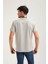 Bisiklet Yaka Gri Melanj Regular Custom Tişört 24SSM20266 4