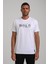 Bisiklet Yaka Beyaz Regular Custom Tişört 24SSM20320 1
