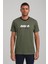 Bisiklet Yaka Haki Slim Fit Tişört 24SSM20292 1