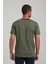 Bisiklet Yaka Haki Slim Fit Tişört 24SSM20292 5