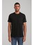 Bisiklet Yaka Siyah Slim Fit Tişört 24SSM20273 1