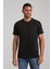 Bisiklet Yaka Siyah Slim Fit Tişört 24SSM20273 2