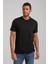 Bisiklet Yaka Siyah Slim Fit Tişört 24SSM20273 4