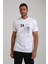 Bisiklet Yaka Beyaz Slim Fit Tişört 24SSM20295 1