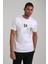 Bisiklet Yaka Beyaz Slim Fit Tişört 24SSM20295 2