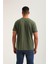 Bisiklet Yaka Haki Regular Custom Tişört 24SSM20266 4