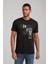 Bisiklet Yaka Siyah Slim Fit Tişört 24SSM20295 3