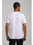 Bisiklet Yaka Beyaz Regular Custom Tişört 24SSM20328 4
