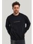 Bisiklet Yaka Siyah Slim Fit Sweatshirt 23FWM60168 4