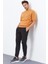 Siyah Fermuar Cepli Standart Kalıp Jogger Erkek Eşofman Alt - 84651 3