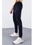 Lacivert Fermuar Cepli Standart Kalıp Jogger Erkek Eşofman Alt - 84651 3