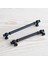 Talas Siyah Düz Metal Kulp 128 mm 12.8 cm Mutfak Çekmece Mobilya Dolap Dolabı Kapak Kulpları Kulb 2