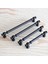 Talas Siyah Düz Metal Kulp 128 mm 12.8 cm Mutfak Çekmece Mobilya Dolap Dolabı Kapak Kulpları Kulb 5