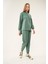 Ribanalı Pervazlı Sweatshirt Yeşil 1