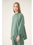 Ribanalı Pervazlı Sweatshirt Yeşil 4