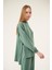Ribanalı Pervazlı Sweatshirt Yeşil 5