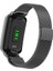 Xiaomi Mi Band 7 Pro Uyumlu Metal Hasır Örme Milano Loop Kordon 4