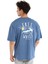 Waves Erkek Mavi Günlük Stil T-Shirt 24YETL18B02-MVI 2