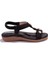 DZA07-74136903BB Siyah Günlük Ortopedik Kadın Sandalet 2