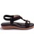 DZA07-74172497BB Siyah Günlük Ortopedik Kadın Sandalet 2