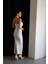 Julidress Puantiye Desenli Askılı Maxi Uzun Boy Premium Elbise 5