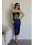 Julidress Beyaz Puantiye Desenli Askılı Maxi Uzun Boy Premium Elbise 4
