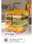 17’li Buzdolabı Dondurucu Organizer Mikrodalga ve Difrize Uygun Saklama Kabı Turuncu 12x(350ML) 2x(1,65LT) 2x(1,75LT) 1x(3,5LT) 1