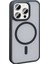 Apple iPhone 15 Pro Max Kılıf Magsafe Şarj Özellikli Mat Arka Yüzey Redclick Sio Kapak 2
