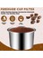 Basınçlı Fincan Filtre Kahve Makinesi Espresso Aksesuarları Ayrılabilir Toz Bardak Paslanmaz Çelik Toz Kase Sepeti C (Yurt Dışından) 4