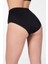 Dikişsiz Yüksek S-M-L-XL-2XL Beden Silikon Bel Bato Slip Korse Külot Siyah 5