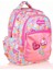 Kids Aynalı Nakışlı Cupcake Pembe Kız Çocuk Okul Sırt Çantası 1