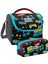 Siyah Mavi Gamer Desenli Erkek Çocuk Isı Yalıtımlı Beslenme Çantası ve Kalemlik Seti 1