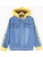 Kapüşonlu Wklnd Kot Erkek Çocuk Ceket - Mavi-Sarı 1