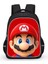 Mario Oyunu Karikatür Çocuk BACKPACKS15 Inç Cosplay Çift Omuz Çantası Seyahat Çantası Kız Erkek Için Hafif Dayanıklı Yürümeye Başlayan Sırt Çantası (Yurt Dışından) 1