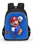 Mario Oyunu Karikatür Çocuk BACKPACKS15 Inç Cosplay Çift Omuz Çantası Seyahat Çantası Kız Erkek Için Hafif Dayanıklı Yürümeye Başlayan Sırt Çantası (Yurt Dışından) 1