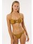 4604 Gold Simli Straplez Bikini Takımı 1