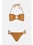 4604 Gold Simli Straplez Bikini Takımı 4