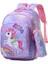 Çocuk Okul Çantası Karikatür Küçük Hayvan Anaokulu Bebek Sırt Çantası 2024 Ilkokul Öğrencisi Sırt Çantası -Mor Tek Boynuzlu At (Yurt Dışından) 1