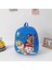 Karikatür Çanta Bebek Sevimli Çanta Sırt Çantası Erkek Kız Çocuk Anaokulu-Koyu Mavi Üç Köpek (Yurt Dışından) 1