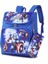 Karikatür Basit Büyük Kapasiteli Öğrenci Schoolbag Sırt Çantası Karikatür Çocuk Anaokulu Sırt Çantası Kalem Kutusu-Kaptan Amerika (Yurt Dışından) 1