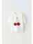 Cherry Kiraz Tasarım Baskılı Beyaz Çocuk T-Shirt 2