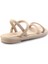 Bej Streç Kadın Sandalet K05499028017 4
